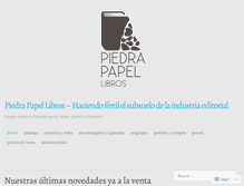 Tablet Screenshot of piedrapapellibros.com